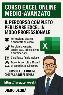 Corso Excel online avanzato: il percorso completo per usare Excel in modo professionale