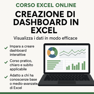 Il Corso Excel Online per Creare Dashboard Efficaci