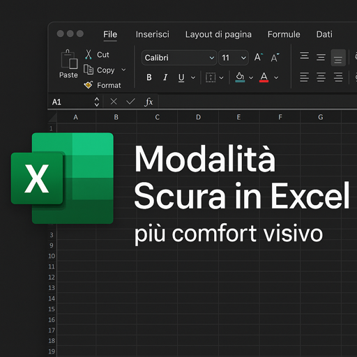 Modalità Scura in Excel: comfort visivo, efficienza e benessere per la vista
